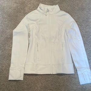 White Ivivva zip-up running jacket size 7